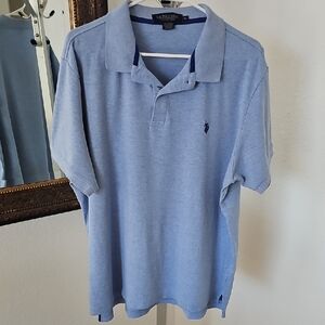 U.S. Polo Assn. by Ralph Lauren Luxury Feel Men's Blue Polo Short Sleeve - XL